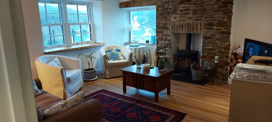 Enjoy views of the village and sunset from the lounge windows.