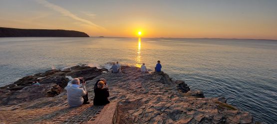 Enjoy sunsets at The Point in the village.