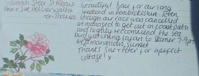 What the customer has written.