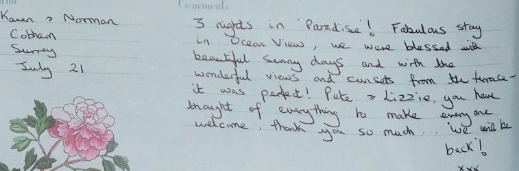 What the customer has written.