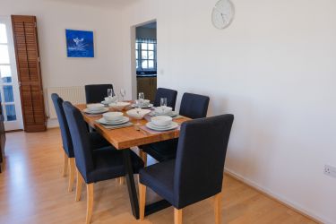 Dining area in the living room