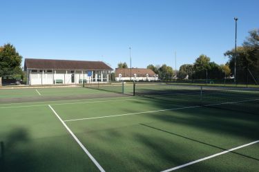3 tennis courts on site (free), one is floodlit. Tennis equipment provided