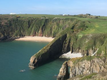 Shrinkle beach, along the coast path from Manorbier