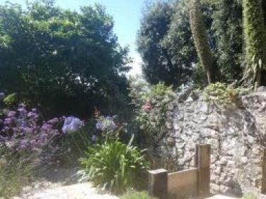 The south facing private secluded garden.