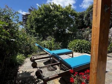 Patio area and the south facing private walled garden