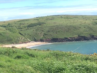 Manorbier Beach ideal for swimming,body boarding,surfing and rock pooling.