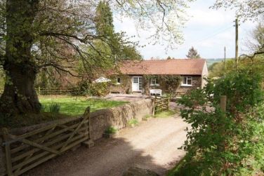 The entrance to Little Yeo, the garden is on the left