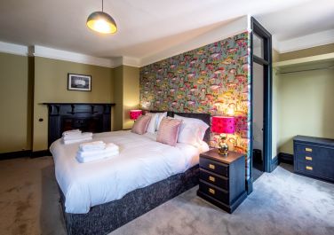 Bedroom 7 King size bed Monnow Valley Studios Monmouthshire