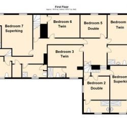 Frist floor plan Monnow Valley Studios Monmouthshire