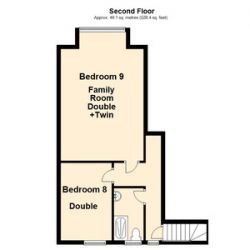 Second floor plan Monnow Valley Studios Monmouthshire