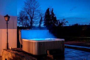 Hot Tub great for relaxing in Monnow Valley Studios Monmouthshire