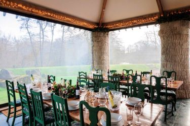 Ready to raise a toast for that special occasions dining room looking to river Monnow Valley Studios