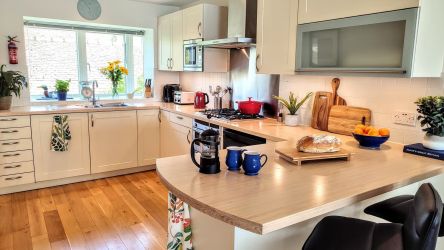 Well equipped kitchen making cooking for your group easy