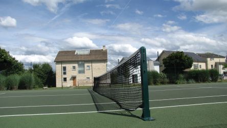 One of three tennis courts.