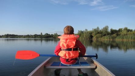 Explore the lakes by Canadian Canoe which is provided free with your stay.