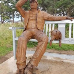 Big Fella sculpture at Silloth