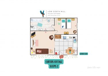Carters Cottage floorplan