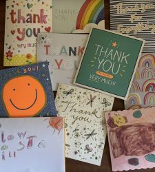 Just a few of the thank you cards we've recently received