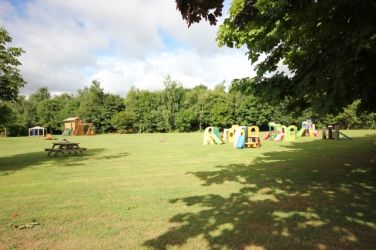 Main lawn with plenty of space for games and relaxing