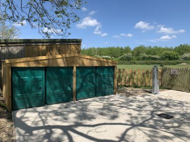 Low Costa Mill secure bike storage, tool tree and bike wash facilities