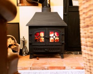 Lovely wood burner and central heating.