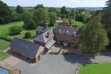 Overview of Monnington House Garden Cottage and The Cider Mill huge gardens and grounds