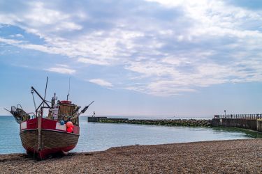Fishing boat in Hastings