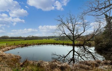 The lake and Beechcroft Farm