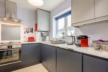 Modern kitchen, fully equipped with all you need