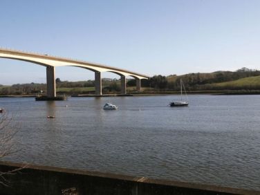 From the path outside the back garden of Tidal Reach