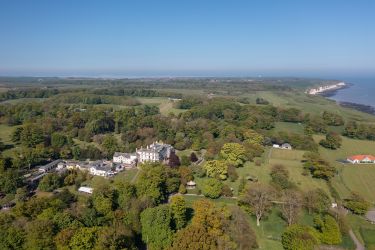 Photo taken from above Number One Seagate looking across to Sewerby Hall and on to Flamborough Head