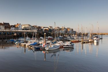 Bridlington's busy harbour - lobster capital of Europe!