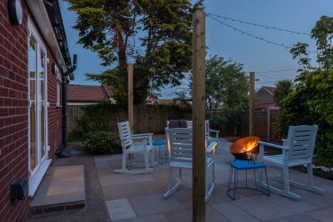 What a glow! We love our fire pit