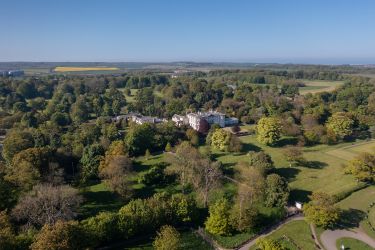 The lovely grounds of Sewerby Hall and the Yorkshire Wolds