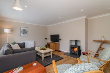The 50" Smart TV is ready for a cosy movie night