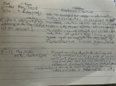 Little Rogeston Guest Book May 2026