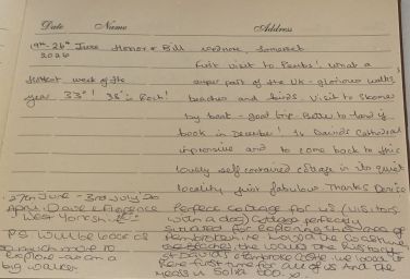 Little Rogeston Guestbook Late June 2026