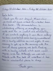 It was amazing to get up in the morning with the view of sheep grazing and birds feeding