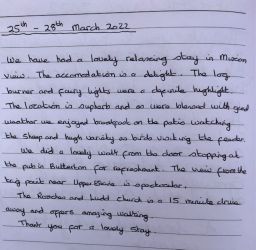 We did a lovely walk from the door stopping at the pub in Butterton for refreshments