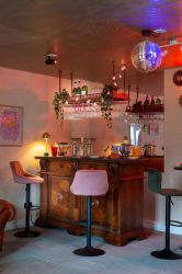 The Long View lounge bar in the evening