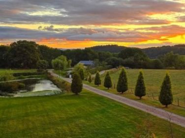 Drive to Cwtch at sunset