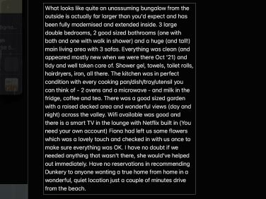 Guest review October 2021