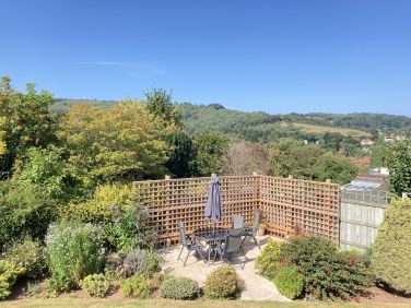 Patio area, catches the sun all day