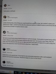 Reviews from Sea Vista Website page