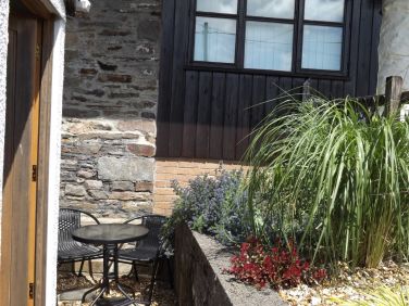 Smaller east side patio gets the morning sun