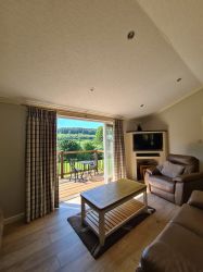 There are lovely views from every window and door.