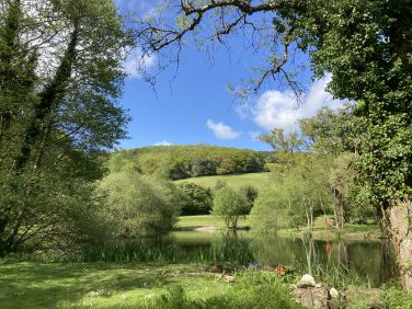 The lake at Rivermead.