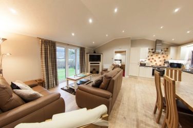 The open plan living space.