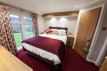 Master bedroom with views over the valley.