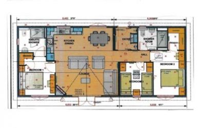 Floor plan of Owl Lodge.